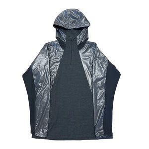 NIKE AIR JORDAN MEN’S FITTED SHIELD JACKET 689802-010 RUNNING 2XL 1/4 ZIP HOODIE